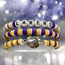 Lakers Bracelet Stack For 7.5” Wrist