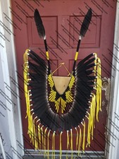 Native American Style, Bustle, Regalia, Pow-Wow, Yellow  Black