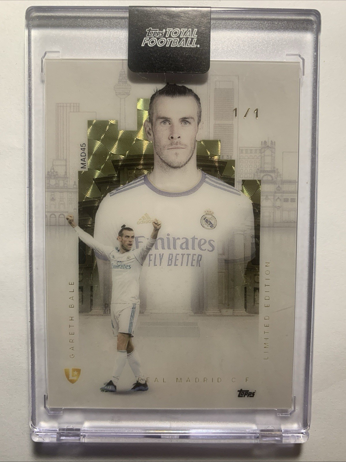2025-26 Topps Total Football Limited Edition Gareth Bale 1/1 Superfractor