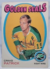 1971-72 OPC O PEE CHEE NHL #184 Craig Patrick RC Nhl California Seals Rookie
