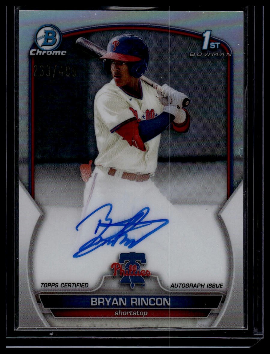 2023 Bowman Chrome #CPA-BRN Bryan Rincon Prospect Autographs Refractor #/499