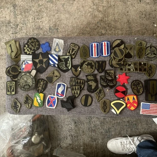 Large Lot Of 70+ Vintage US military patches Ww2 Army Airmen Navy Collection