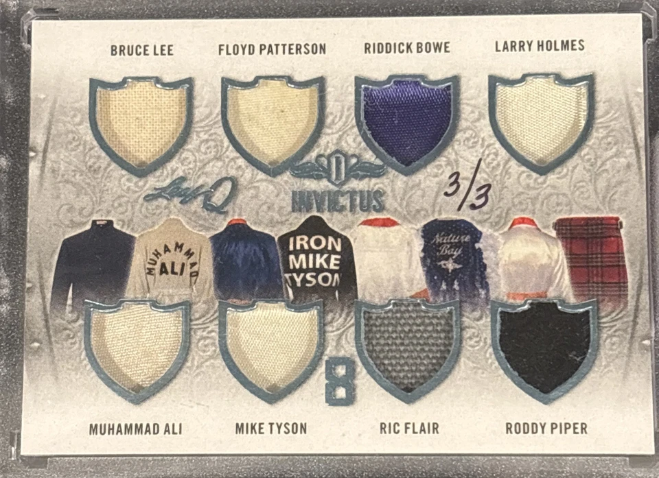 BRUCE LEE / MIKE TYSON / MUHAMMAD ALI / RIC FLAIR + Leaf 8 Jersey Patch 3/3 - Image 3 of 4