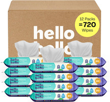 Premium Fragrance-Free Baby Wipes, with Chamomile  Aloe Extracts for Sensitive