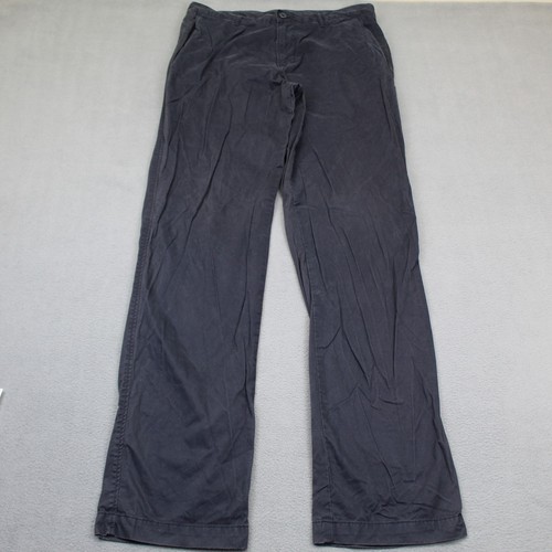 Lacoste Pants Mens 33x32 Navy Blue Classic Fit Twill Cotton Straight Leg HH7135