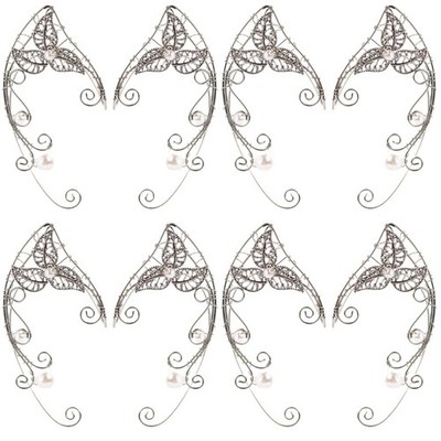  4 Pairs Ohrstecker Ear Cuff Ohrmanschetten-ohrringe Ohrclip Anklammern