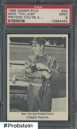 1965 Fleer Gomer Pyle #42 Now You just Pretend You're A... PSA 9 MINT