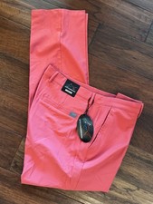 NWT 79 Greg Norman Coral Performance Stretch Golf Pants Men's Size 36x32