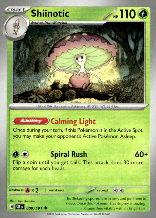 Shiinotic Uncommon SV08: Surging Sparks 009/191 NM
