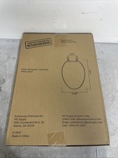 Maintenance Warehouse Elongated Toilet Seat Plastic Bathroom Hardware Basic Mode