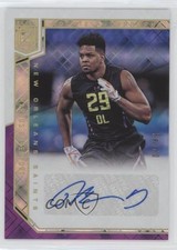 2018 Donruss Elite Rookie Purple 1/49 Marcus Davenport #RA-MD Auto 0o0