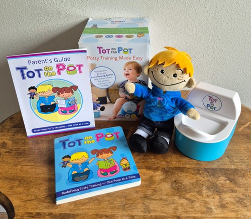 Tot On The Pot Potty Training Made Easy System Doll Books Toilet *MISSING CARDS*