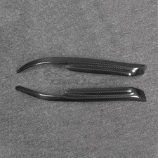 Carbon Fiber Eyelid Eyebrows Lids Headlight Trim Covers For Mitsubishi Evo 01-07