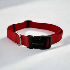 E-Collar Educator 1" Red Nylon Replacement Dog Collar Strap, Quick Snap