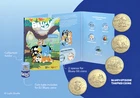 2026 Bluey & Bingo Full 7 Coin Set in Folder - 2 x $2 Coloured Coins & 5 x $2