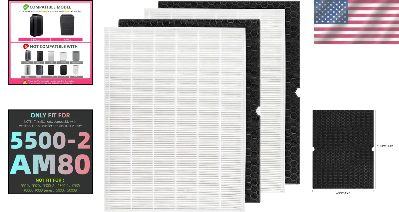 Replacement Filters for Winix 5500-2 Air Purifier - Thumbnail 2