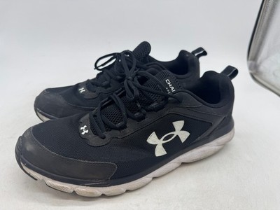Under Armour Charged Assert 9 Athletic Shoes Mens Black Low Top Sneakers - 11.5