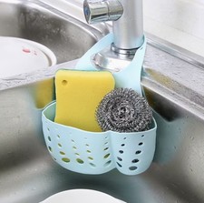 Image of Kitchen Hanging Storage Drain Sink Organiser Rack Sponge Caddy Holder Plastic