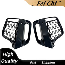 2Pcs Front Fog Light Frame Cover Grille Trim For 2018-2021 BMW X3 G01 X4 G02