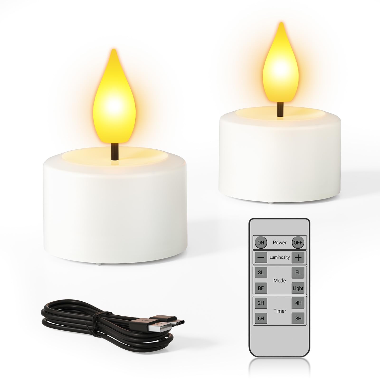 Bougie chauffe-plat LED pour ambiance de table romantique et décoration de fête