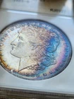 1885-O Morgan Silver Dollar Rainbow Toner UNC BU 🌈