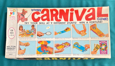 Vintage 1969 Milton Bradley Kooky Carnival Skill Game Complete