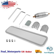 9.25 X 2.38 Custom Ball Milled Billet Aluminum Interior Rear View Mirror New