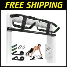 Multi-Grip Pull Up Bar with Smart Hooks Technology