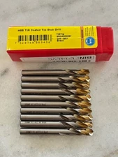 10 new DORMER A022 6.6mm HSS TiN Tip Screw Machine Stub Length Twist Drill Bits