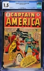 New ListingCaptain America Comics #66 (Marvel Comics April 1948) - CGC GRADE 1.5