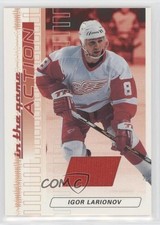 2003-04 ITG Action Game-Used Jerseys Ruby /500 Igor Larionov #M-45 HOF 08es