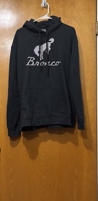 Ford Motor Company Men's Bronco Fleece Pullover Hoodie Size Xl Black