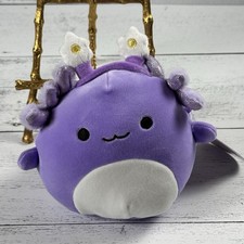 Squishmallows Easter Monica the Axolotl Flower Headband 5 inch Plush New