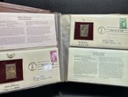 Lot Of 5 ALBUMS 22k GOLDEN REPLICAS OF UNITED STATES STAMPS 1980-1986 204 Stamps — photo 9