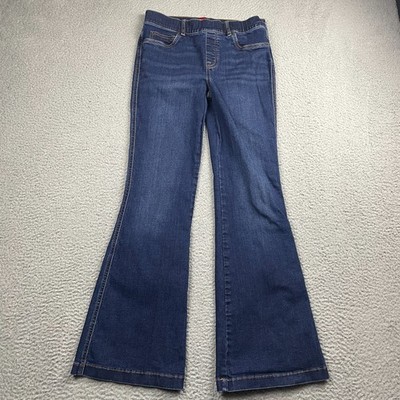 Spanx Flare Jeans Womens Medium Midnight Shade Blue High Rise Shaping 20327Q