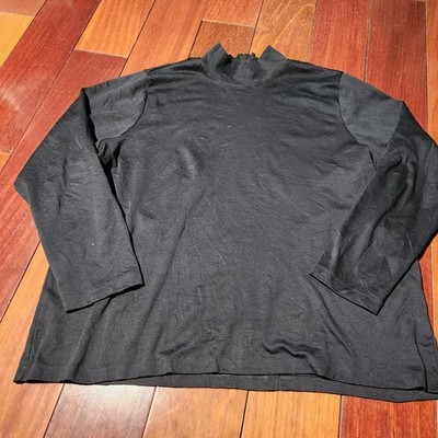 L.L bean Supima Cotton Mock Neck Pullover Long Sleeve Shirt