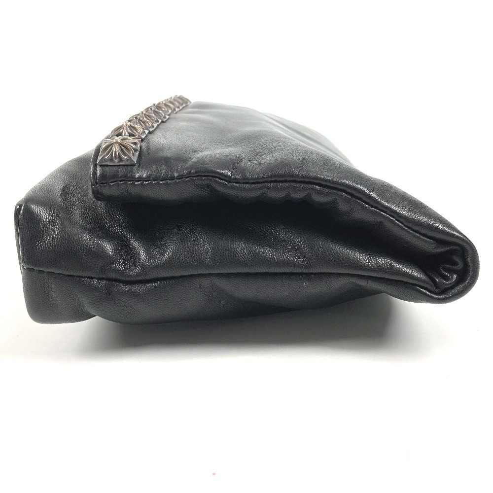 CHROME HEARTS Two fold Pyramid Studs Dagger Zip Bag Pouch Clutch bag thumbnail 4