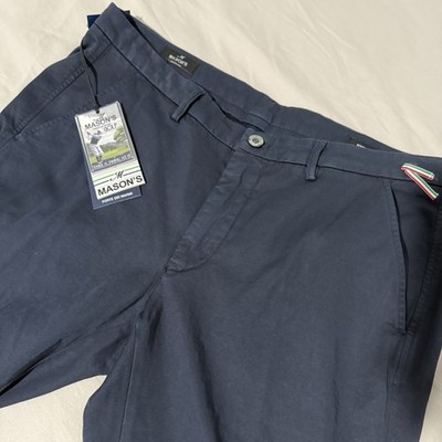 NWT Masons Men s JERB015-006 Torino Jersey Pants In Navy Blue Size 54