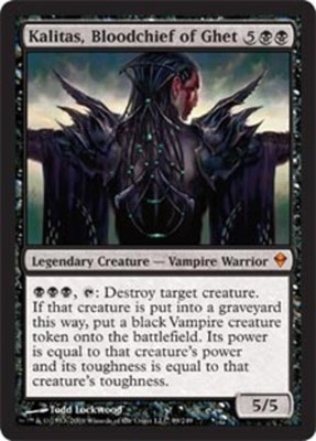 1x Kalitas, Bloodchief of Ghet - Foil Light Play MTG Magic - Kid Icarus -