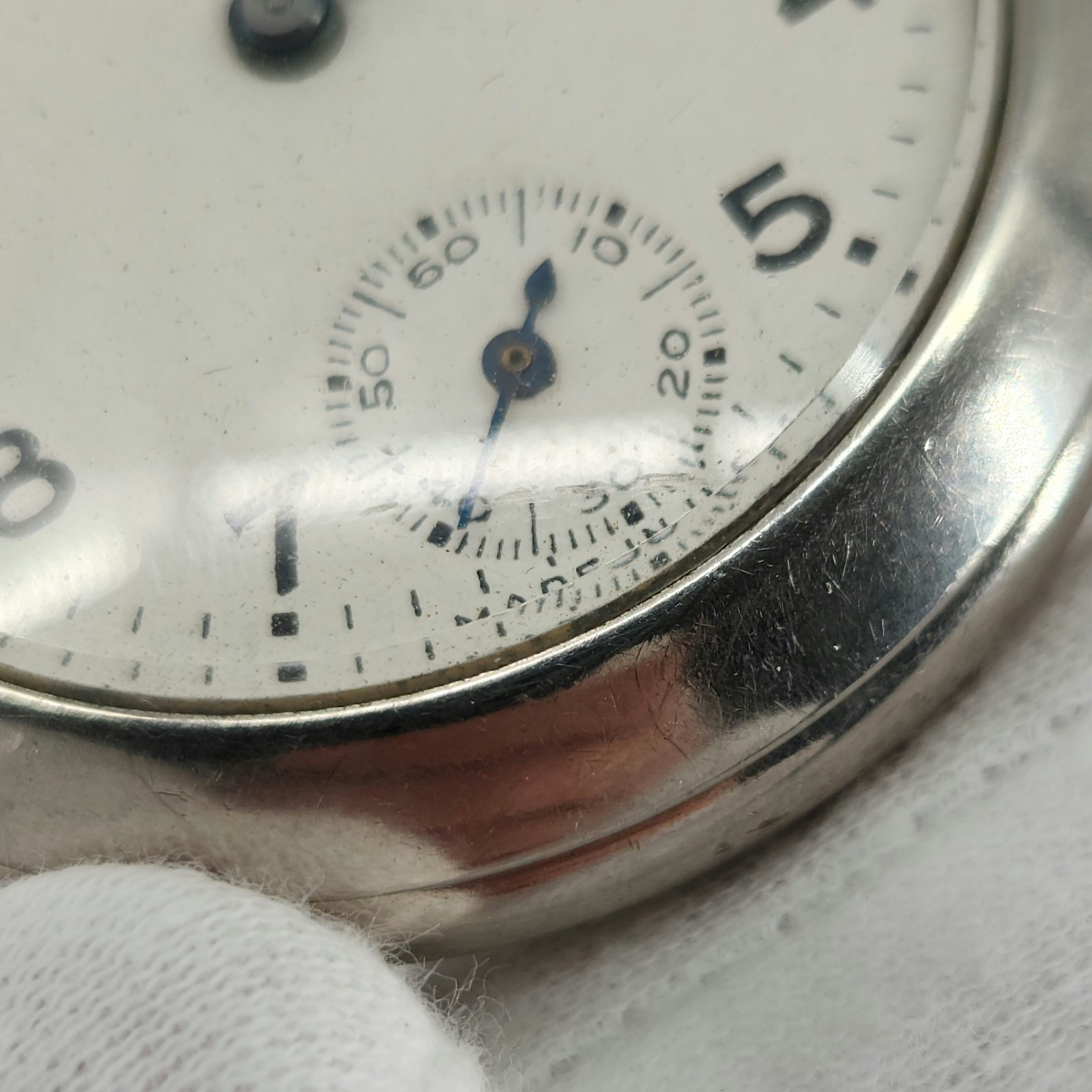 Boston's Elegant Timer Silver Tone Mechanical Poc… - image 13