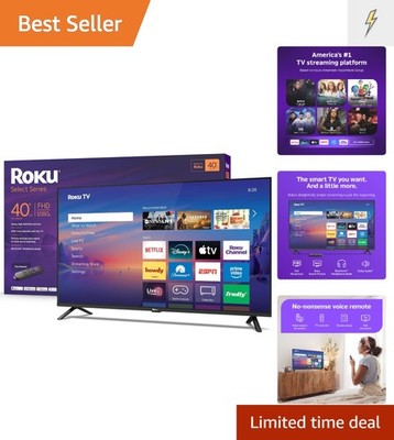 Luxury 40-Inch Smart TV: Stunning 1080p, Voice Remote, and Seamless Streaming
