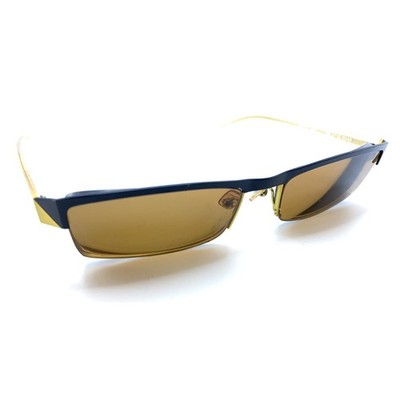 Alain Mikli ML0710 0049 Black Gold Half Rim Eyeglasses Frames 54-17 140 France