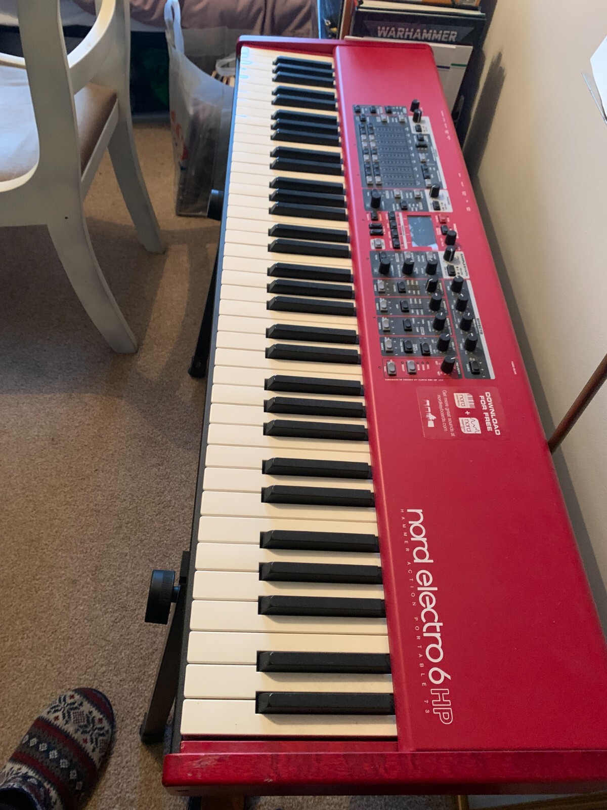 Nord Electro 6 HP 73 Hammer Action Piano Keys with Sustain Pedal. eBay