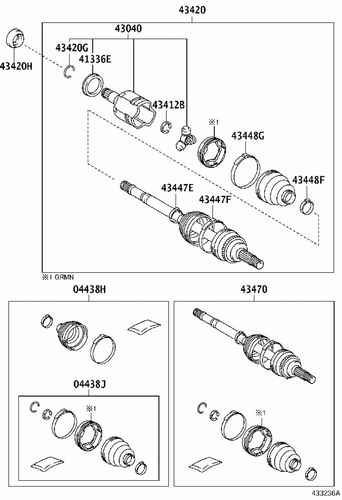 Genuine Toyota Urban Cruiser NSP110 Front Left LH Drive Shaft Oil Seal - Imagen 20 de 20