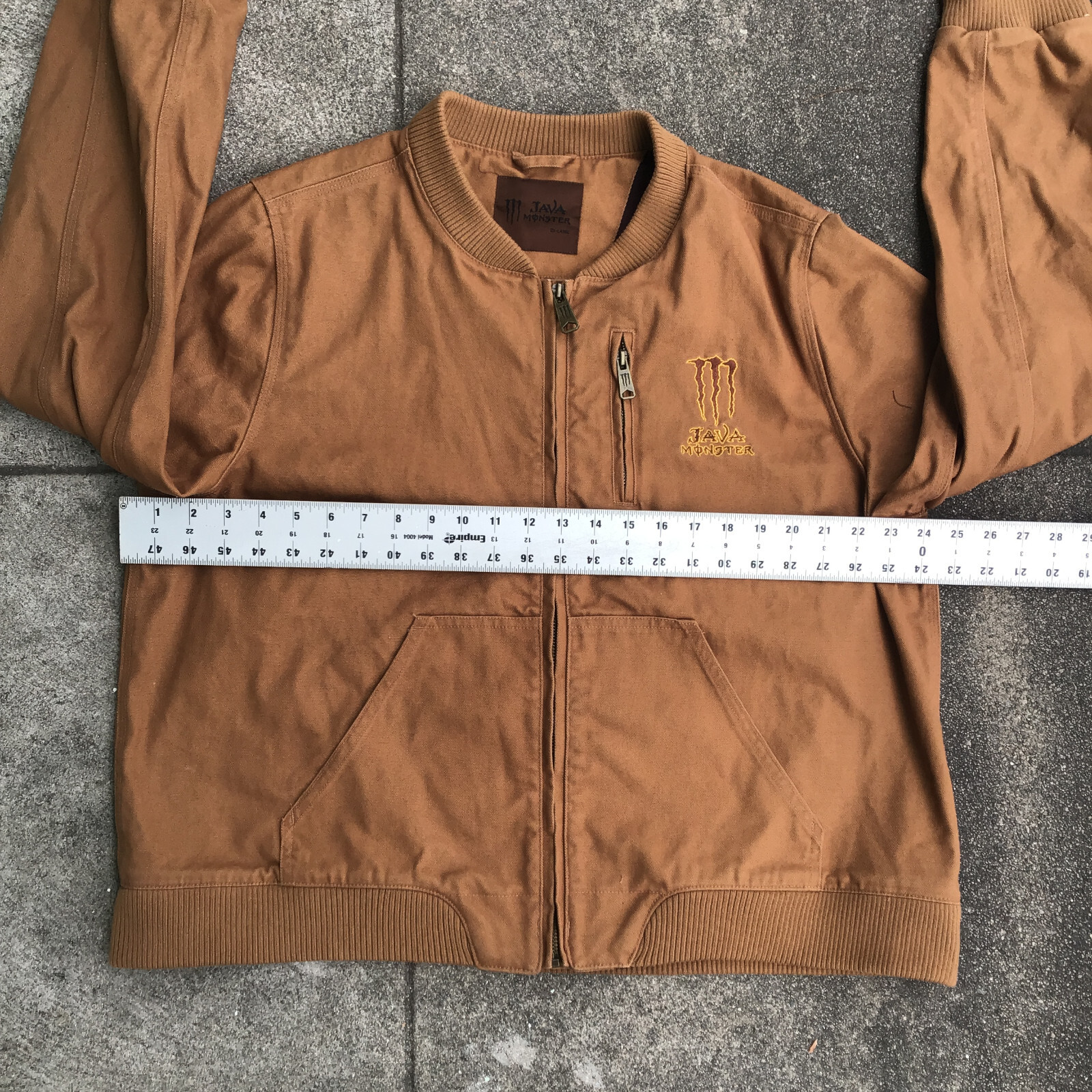 Java Monster Energy Zip Up Brown Men Jacket XXL - image 9