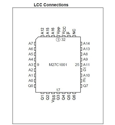 M27C1001-12C1 1 Mbit EPROMs 1M (128Kx8) 100ns Original -2Pcs (B1-B7) - Photo 6/8