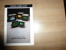 SANYO - MAGMASONIC Daten-Displays 1982 Brosch&uuml;re Prospekt Katalog Rarit&auml;t Selten