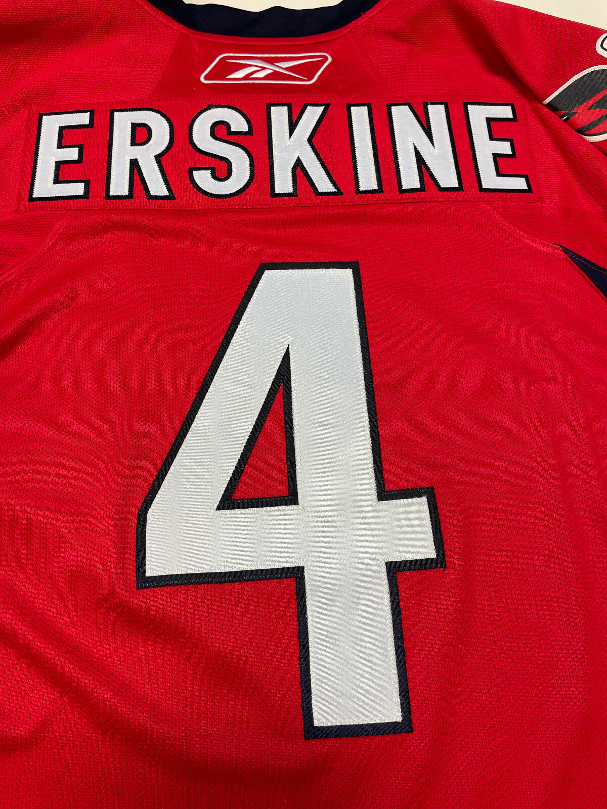 JOHN ERSKINE Washington Capitals 2010 REEBOK Throwback NHL Hockey Jersey -  Custom Throwback Jerseys