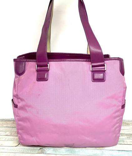 ROOMY TUMI PURPLE LILAC NYLON LEATHER 
