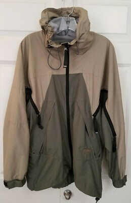 HH HELLY HANSEN Two Tone Hooded Mesh Lined Light Men's Women's Jacket Small